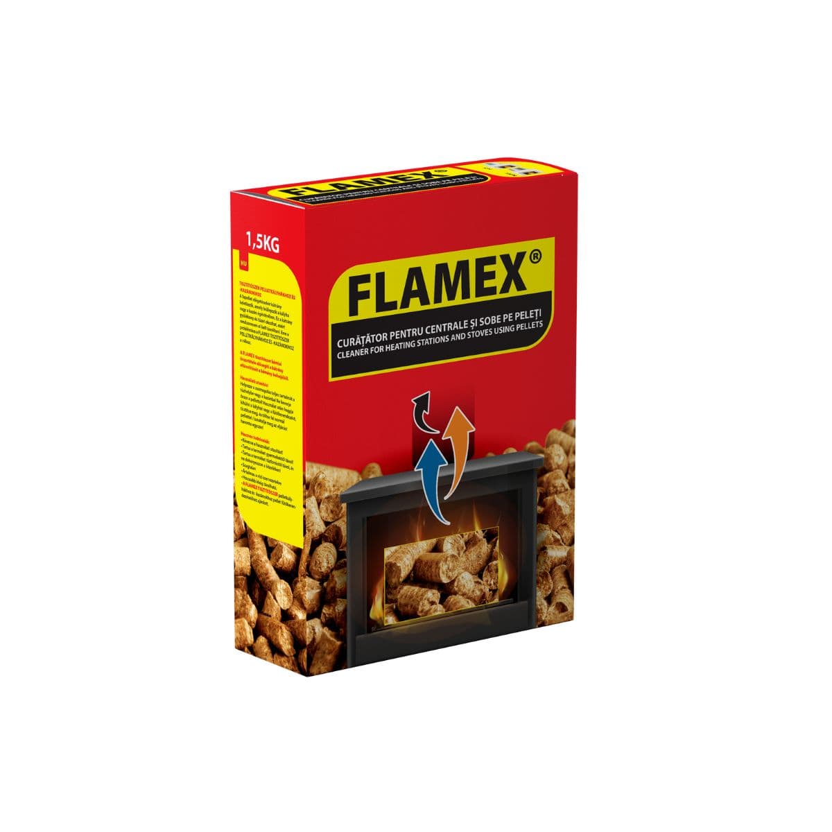 Pulitore Flamex per caldaie e stufe a pellet