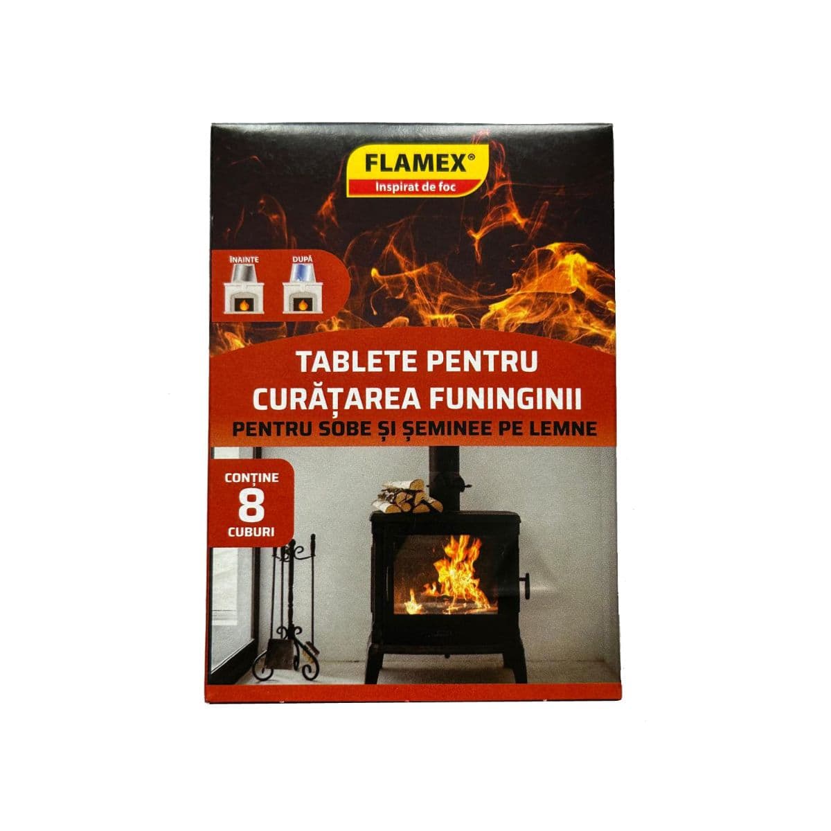 Tavolette pulisci-fuliggine Flamex, 8 cubetti