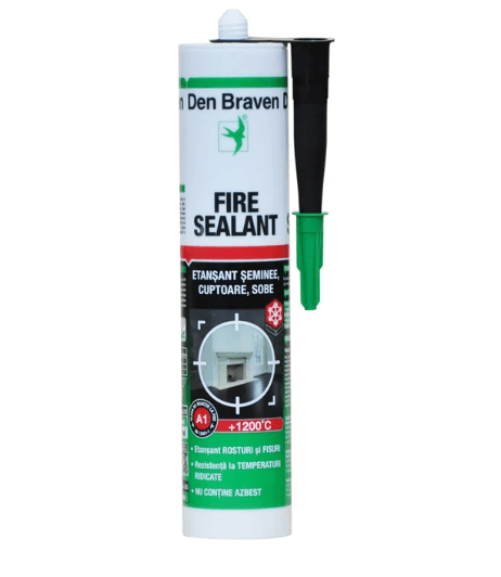 Fire Sealant 1200°C Den Braven, 280 ml – mastice resistente alle alte temperature