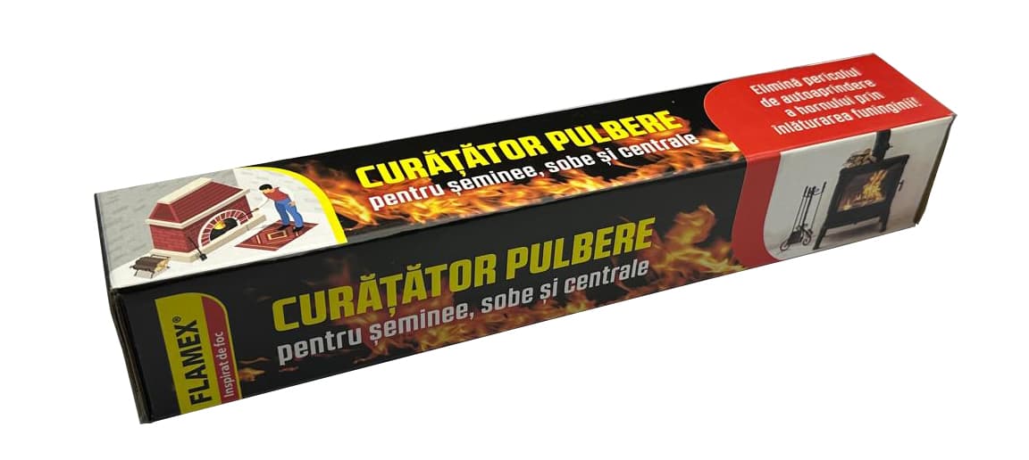 Pulitore in polvere per camini, stufe e caldaie – Flamex