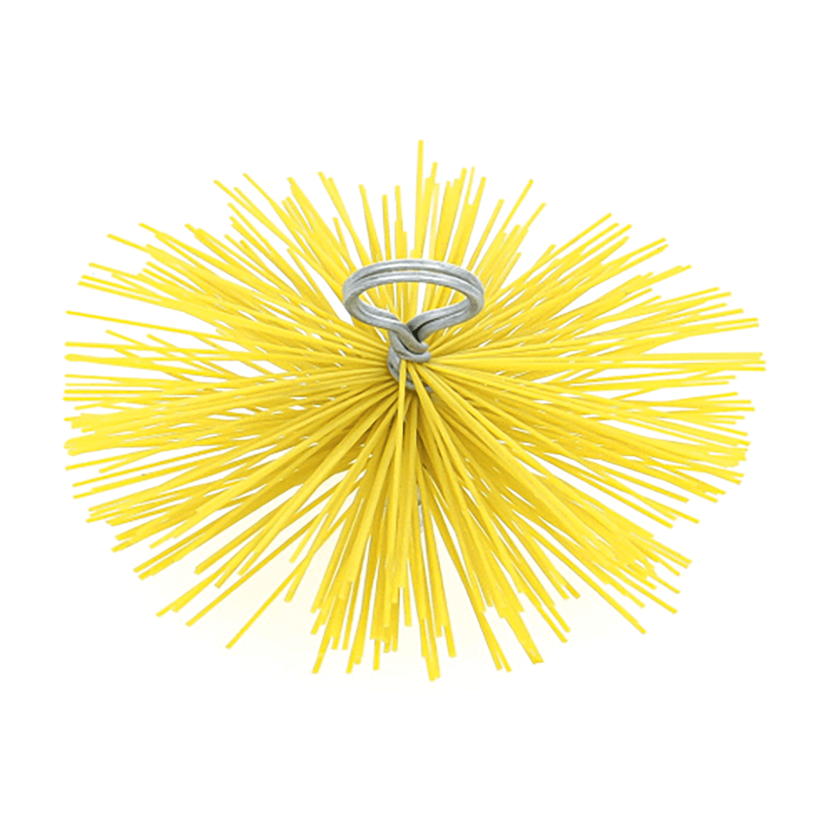 Riccio spazzacamino circolare in nylon Ø 125 mm, filetto M12